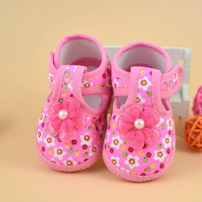 Baby Shoes Infant Soft Anti-slip Sole Newborn Baby Girls Boy Prewalker Printing Rabbit Cartoon Single Shoes First Walkers Shoes