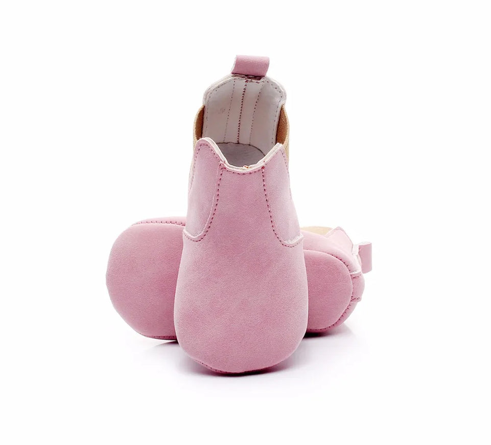 Toddler Baby Boy Girl Shoes 0-24M Infant First Walkers Moccasins Soft PU Ankle Boots Newborn Footwear Bebe Crib Shoes