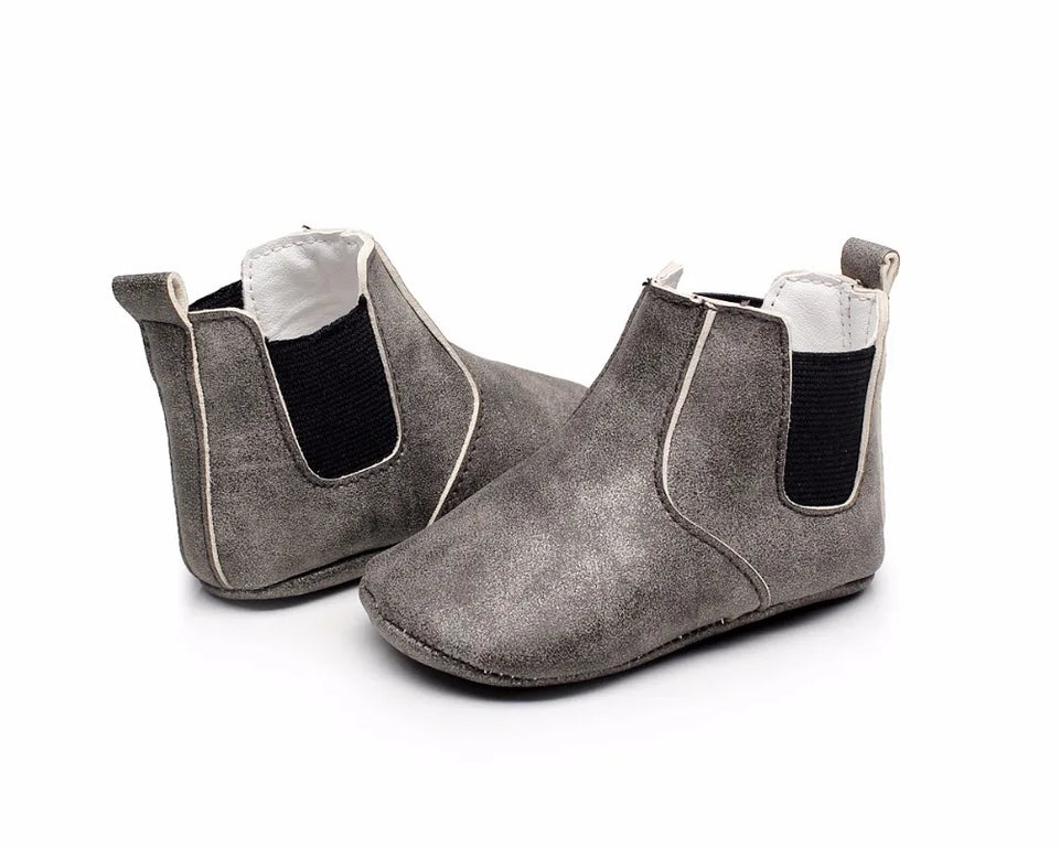 Toddler Baby Boy Girl Shoes 0-24M Infant First Walkers Moccasins Soft PU Ankle Boots Newborn Footwear Bebe Crib Shoes