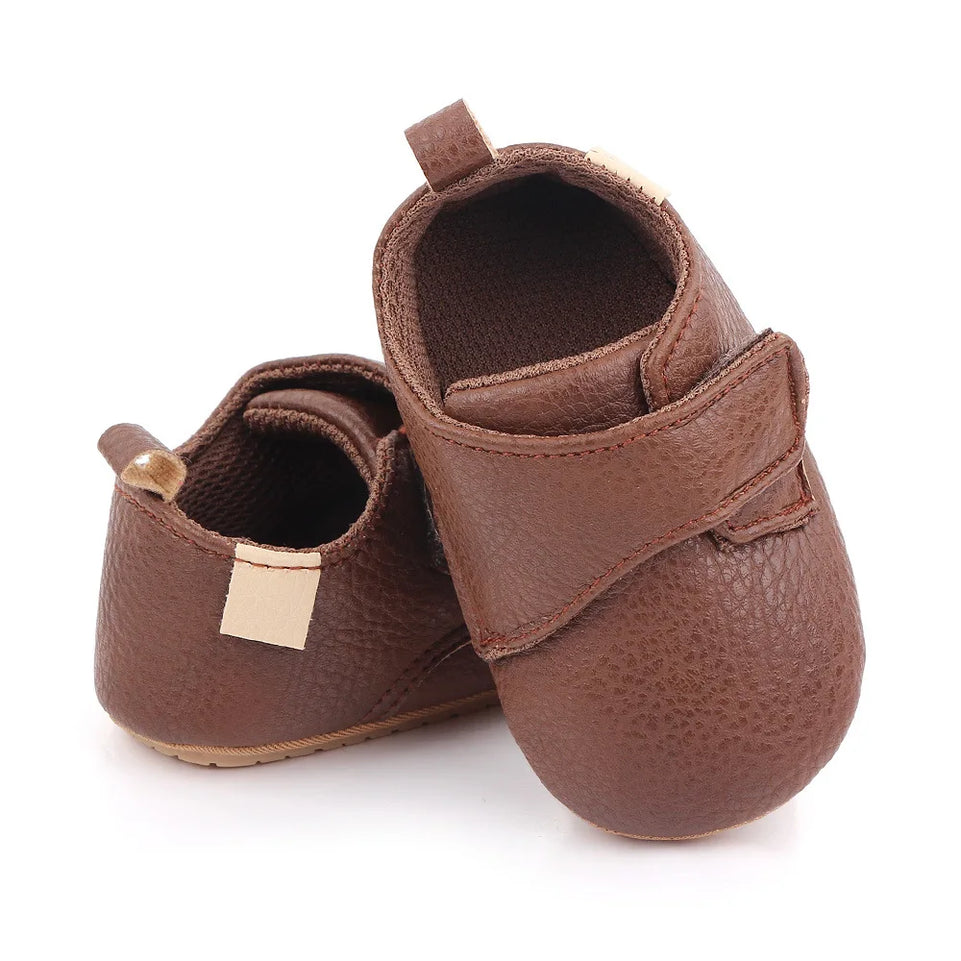 Newborn Baby Shoes Baby Boy Girl Shoes Classic Leather Rubber Sole Anti-slip Toddler First Walkers Infant Girl Shoes Moccasins