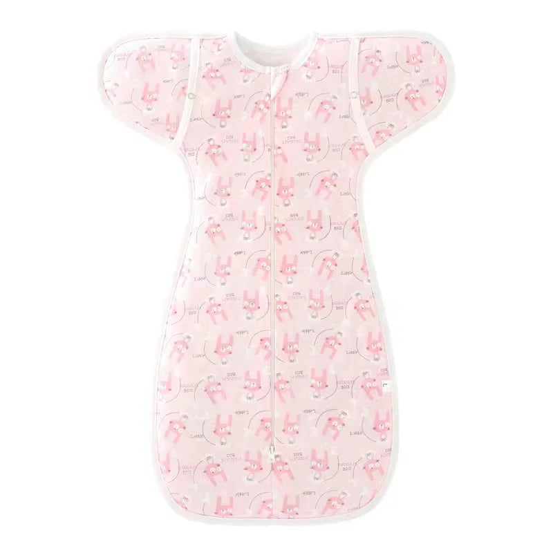 Baby Sleeping Bag Newborn Baby Swaddle Sleeveless Sleep Sack Summer Thin Cotton Soft 2-Ways Zipper Diaper Changing