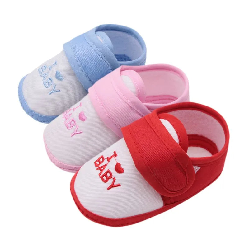 Baby Shoes Boy Girl Casual Anti-slip Sneaker Toddler Classic Letter Pattern Soft Bottom Shoe Infant Prewalker First Walkers