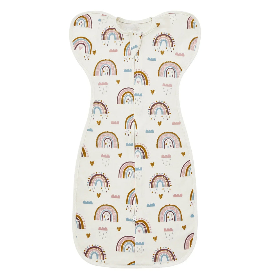 Newborn Baby Sleeping Bags Raised Hand Anti-shock Cotton Printed Sleepsacks Swaddle Blanket New Born Baby Items Baby Swaddle