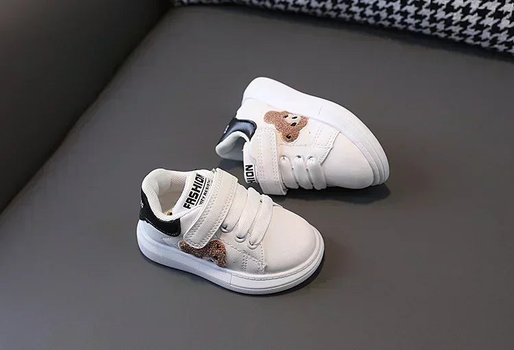 Baby Shoes Newborn Infant Toddler Casual Flat Round Toe Stylish Boys Girls Cotton Sole PU Leather Sneakers First Walkers Sports