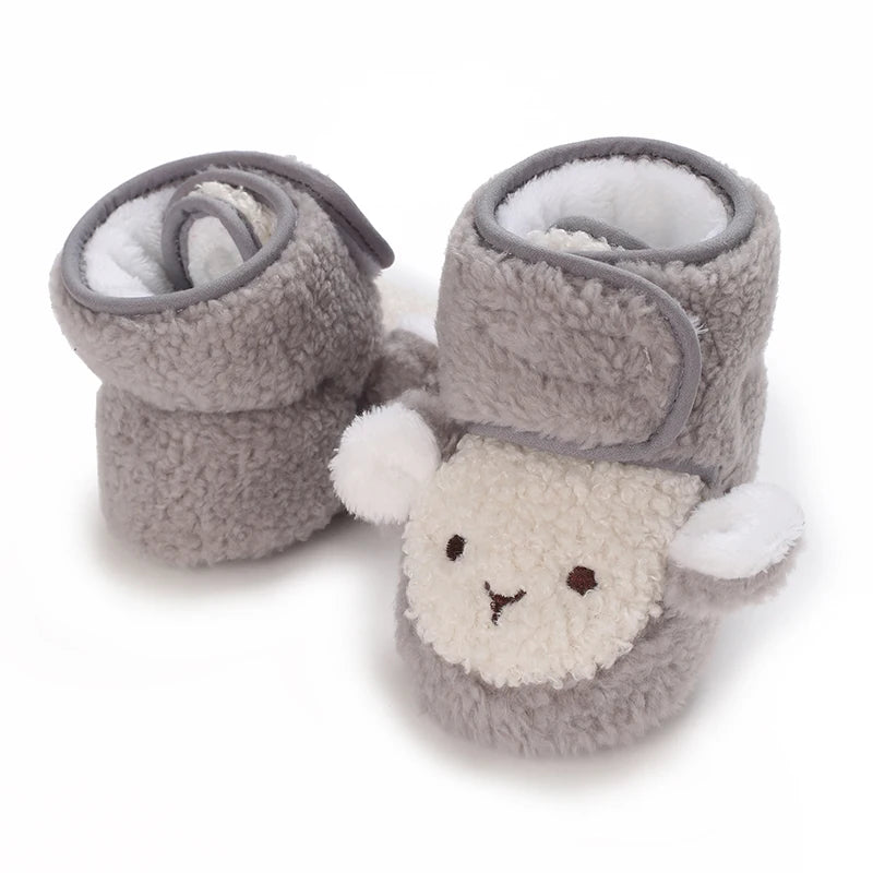 2025 New Baby Shoes 0-1 Year Old Baby Shoes Autumn and Winter Soft soled Sneakers 3-5 September Cotton Shoes for Boys and Girls