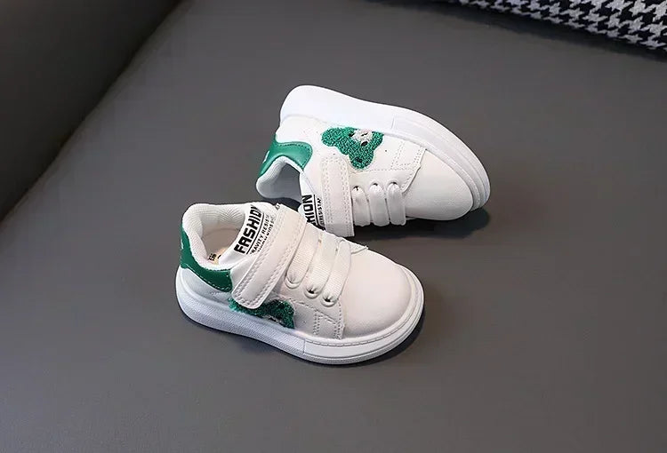 Baby Shoes Newborn Infant Toddler Casual Flat Round Toe Stylish Boys Girls Cotton Sole PU Leather Sneakers First Walkers Sports