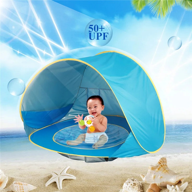 Baby Beach Tent Portable Shade Pool UV Protection Sun Shelter For Infant Outdoor Toys Child Swimming Pool Play House Tent Toys