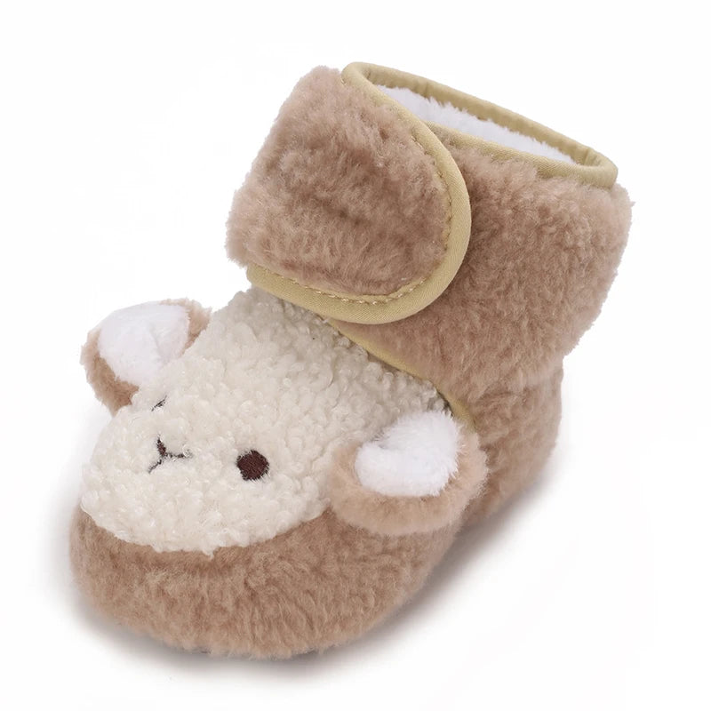 2025 New Baby Shoes 0-1 Year Old Baby Shoes Autumn and Winter Soft soled Sneakers 3-5 September Cotton Shoes for Boys and Girls