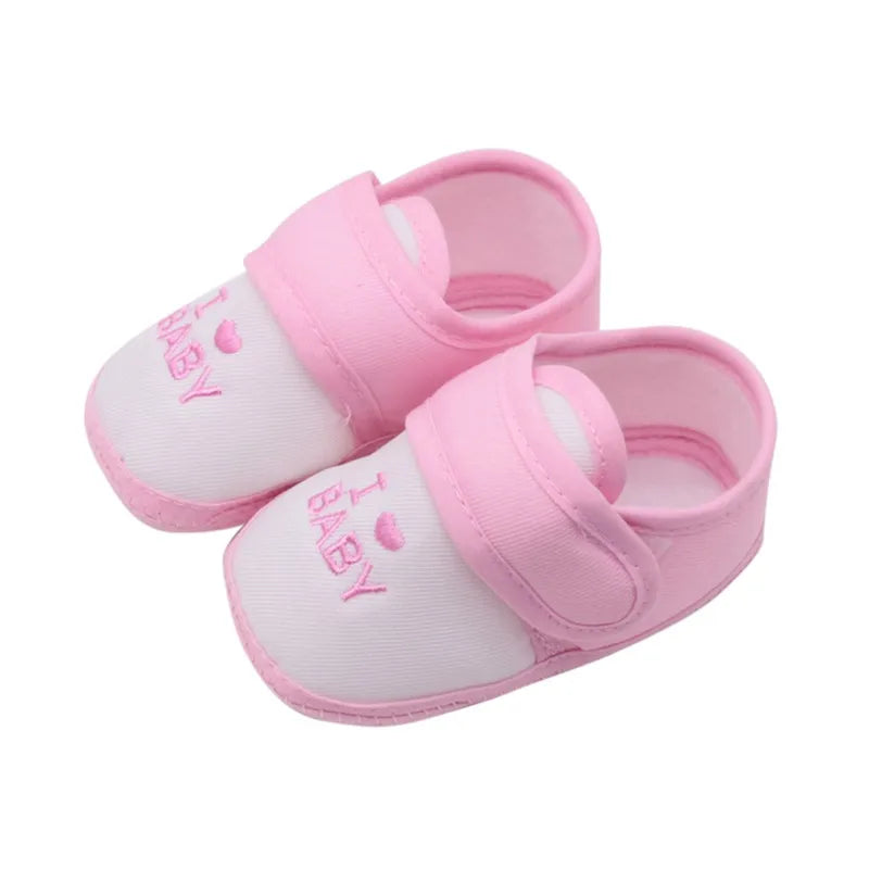 Baby Shoes Boy Girl Casual Anti-slip Sneaker Toddler Classic Letter Pattern Soft Bottom Shoe Infant Prewalker First Walkers