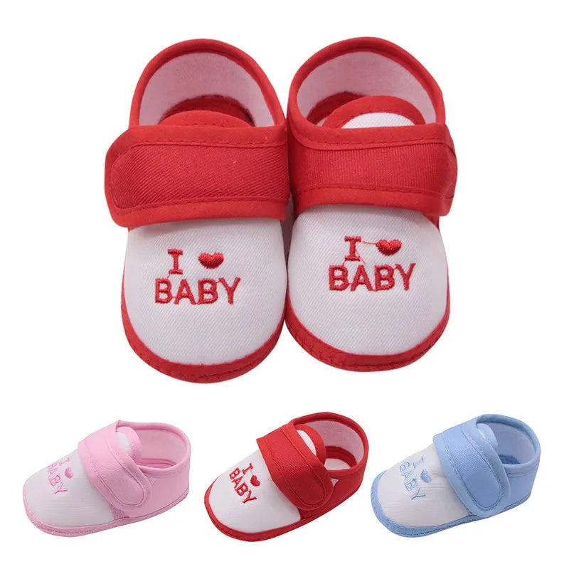 Baby Shoes Boy Girl Casual Anti-slip Sneaker Toddler Classic Letter Pattern Soft Bottom Shoe Infant Prewalker First Walkers