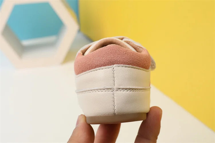 0-5 Years New Baby Shoes For Boy Leather Toddler Barefoot Shoes Soft Sole Outdoor Kids Tennis Fashion Little Girls Sneakers