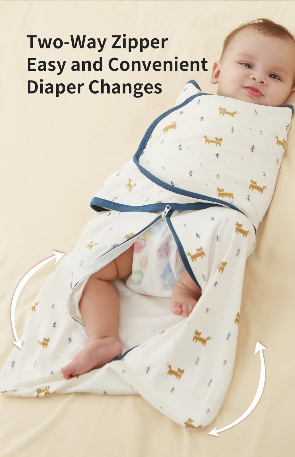 Baby Sleeping Bag For Newborn Summer Thin Soft Cotton Boys Girls Wrap Sleepwear 0-3M Adjustable Breathable Baby Swaddle Blanket