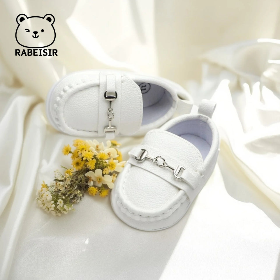 Baby shoes retro bean shoes baby walking shoes 6-12-18 months soft sole anti slip breathable
