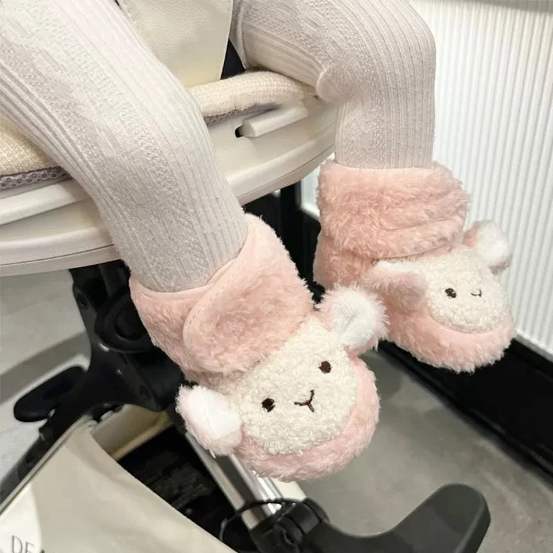 2025 New Baby Shoes 0-1 Year Old Baby Shoes Autumn and Winter Soft soled Sneakers 3-5 September Cotton Shoes for Boys and Girls