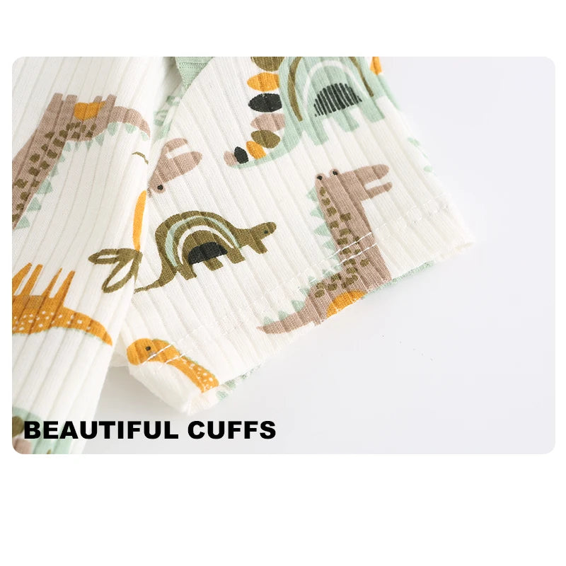 Baby clothes Breathable 3-piece cartoon clothes soft and comfortable for both boys and girls