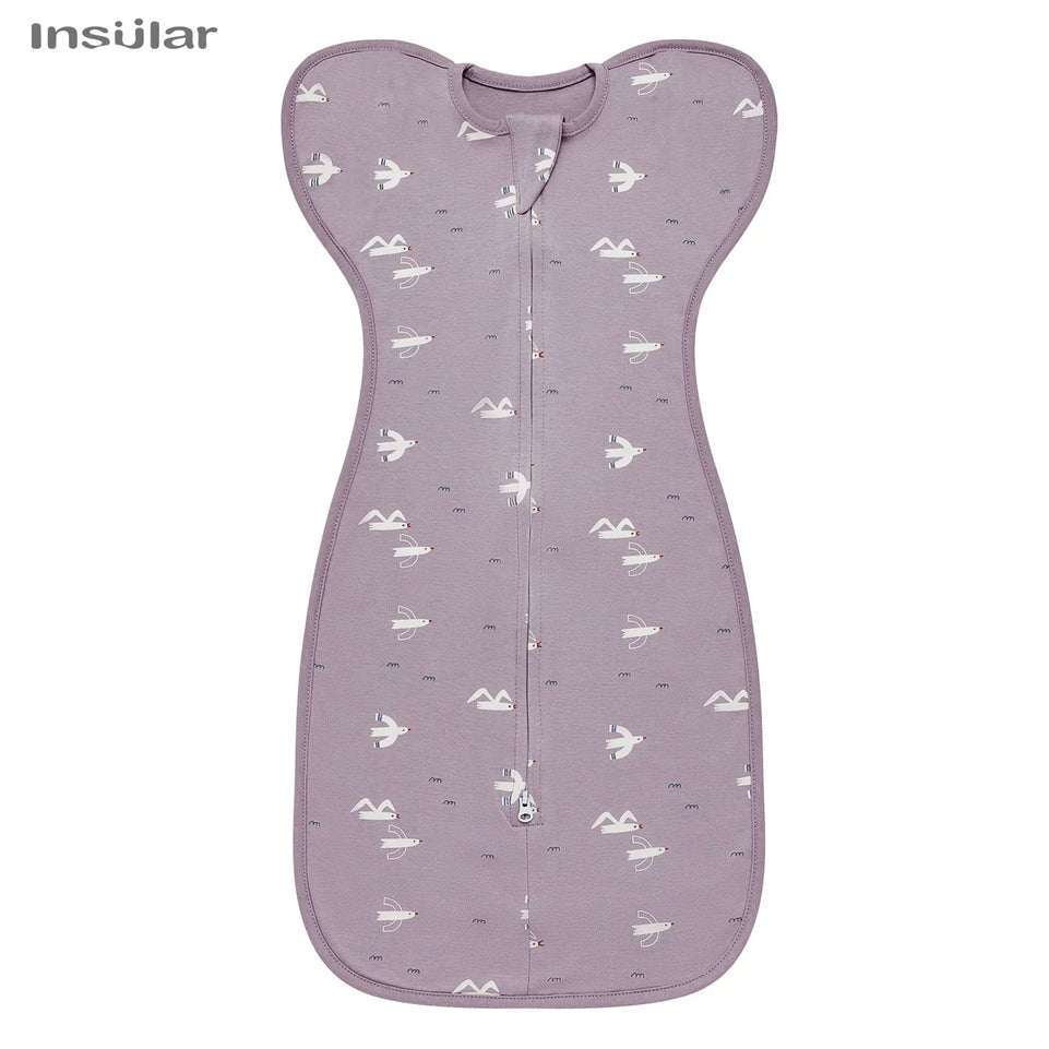 Newborn Baby Sleeping Bags Raised Hand Anti-shock Cotton Printed Sleepsacks Swaddle Blanket New Born Baby Items Baby Swaddle