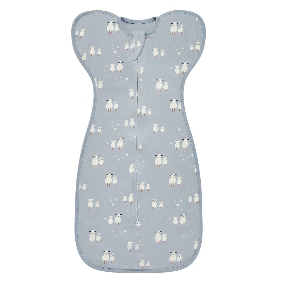 Newborn Baby Sleeping Bags Raised Hand Anti-shock Cotton Printed Sleepsacks Swaddle Blanket New Born Baby Items Baby Swaddle