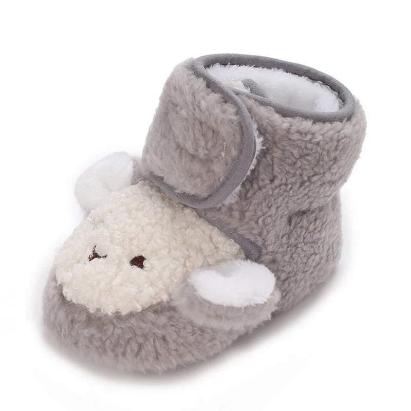 2025 New Baby Shoes 0-1 Year Old Baby Shoes Autumn and Winter Soft soled Sneakers 3-5 September Cotton Shoes for Boys and Girls
