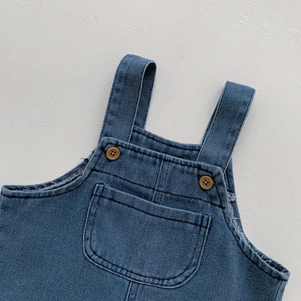 Baby Clothes for Girls Boys T Shirt with Denim Jumpsuit Newborn Clothes Set 2pcs