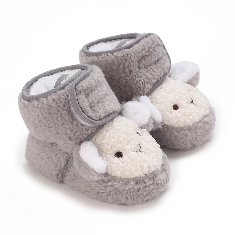 2025 New Baby Shoes 0-1 Year Old Baby Shoes Autumn and Winter Soft soled Sneakers 3-5 September Cotton Shoes for Boys and Girls