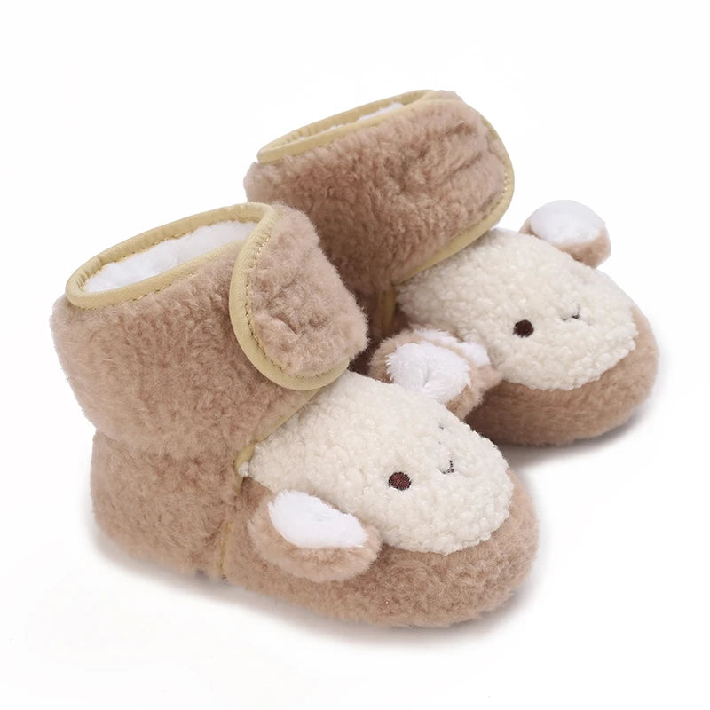 2025 New Baby Shoes 0-1 Year Old Baby Shoes Autumn and Winter Soft soled Sneakers 3-5 September Cotton Shoes for Boys and Girls