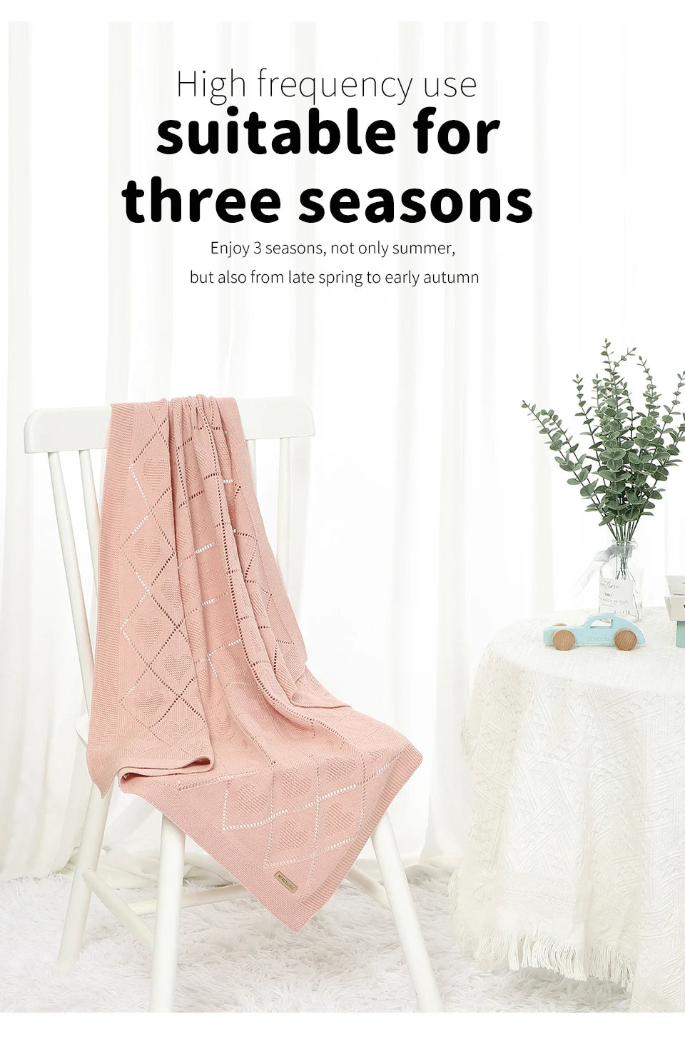 Baby Blankets Super Soft Newborn Cotton Knit Month Stroller Nursery Swaddle Wrap Quilts 90*70cm Infant Boy Girl Sleeping Covers