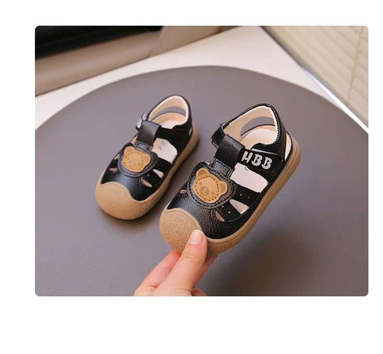 Baby Beach Shoes Breathable Anti-Slip Soft Sole Comfortable First Walkers 2025 Summer New Sandals for Toddlers Sandals Bears