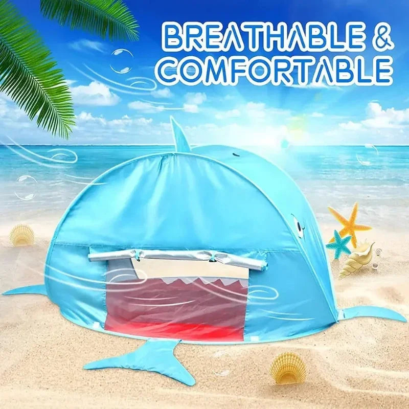 Portable Outdoor Baby Beach Tent with Pop Up Pool UV Sun Shelter  for Infant Child Water Play Toys Indoor House Tent Toys