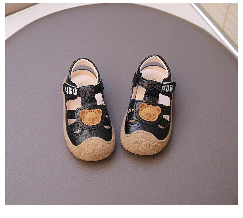 Baby Beach Shoes Breathable Anti-Slip Soft Sole Comfortable First Walkers 2025 Summer New Sandals for Toddlers Sandals Bears