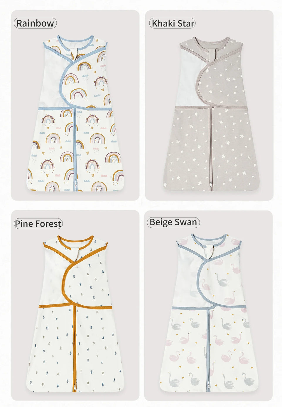 Baby Sleeping Bag For Newborn Summer Thin Soft Cotton Boys Girls Wrap Sleepwear 0-3M Adjustable Breathable Baby Swaddle Blanket