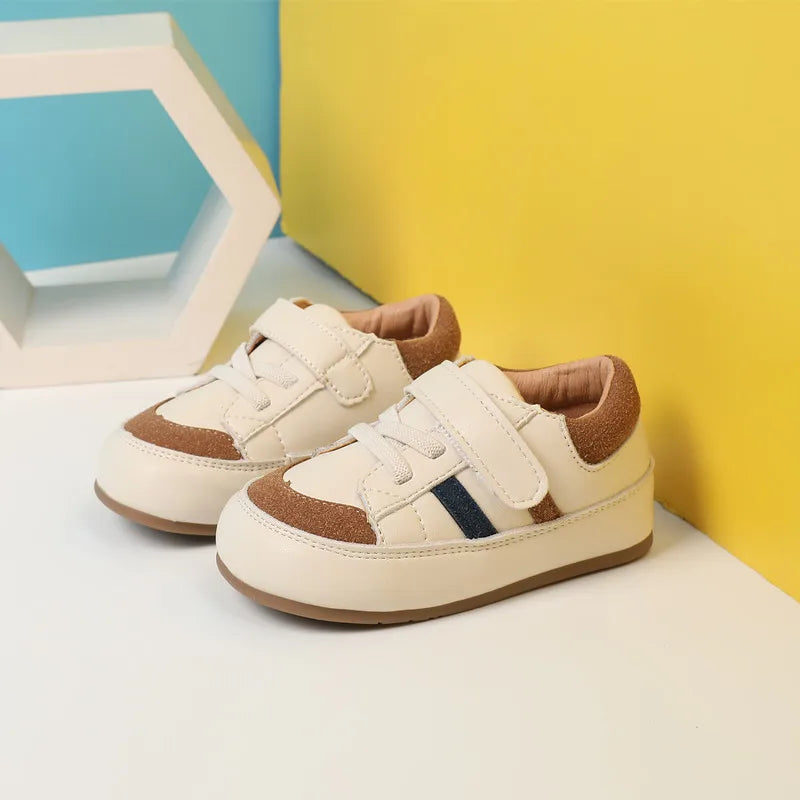 0-5 Years New Baby Shoes For Boy Leather Toddler Barefoot Shoes Soft Sole Outdoor Kids Tennis Fashion Little Girls Sneakers