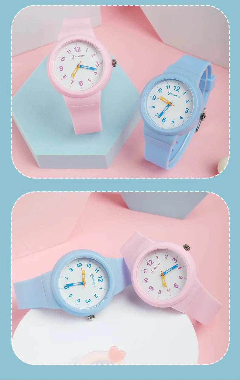 UTHAI CA03 3-12 Year Old Children's Watch Fashion Simple Sports Comfortable Waterproof High Boys Girls Quality Quartz Watches
