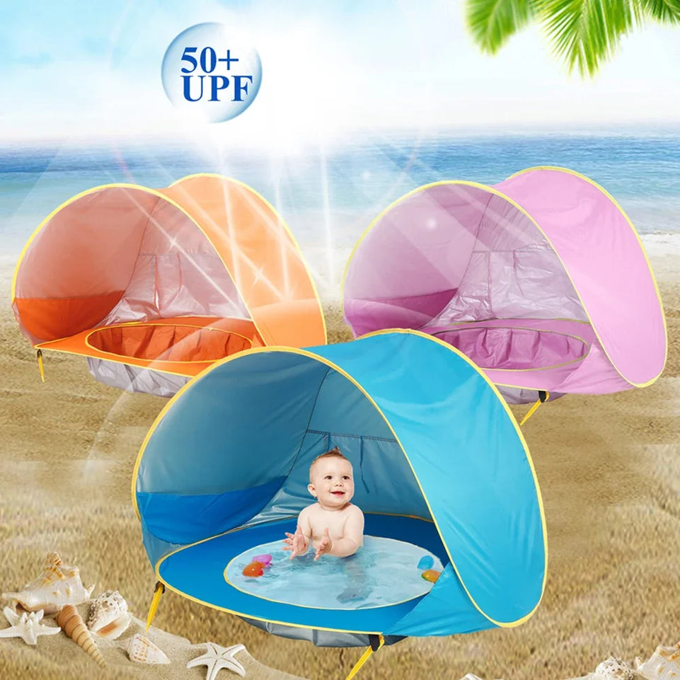 Baby Beach Tent Portable Shade Pool UV Protection Sun Shelter For Infant Outdoor Toys Child Swimming Pool Play House Tent Toys