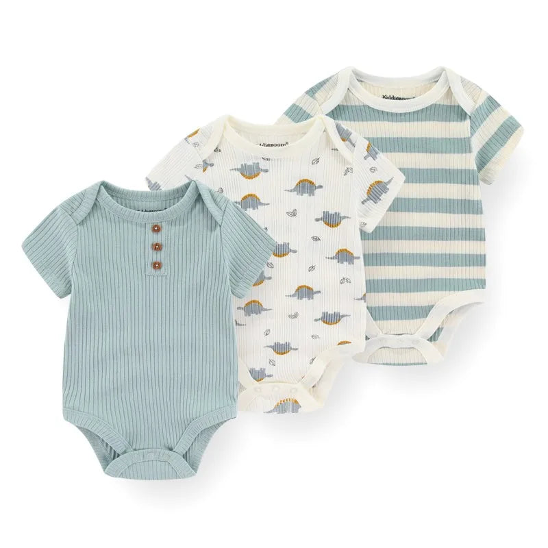 Baby clothes Breathable 3-piece cartoon clothes soft and comfortable for both boys and girls