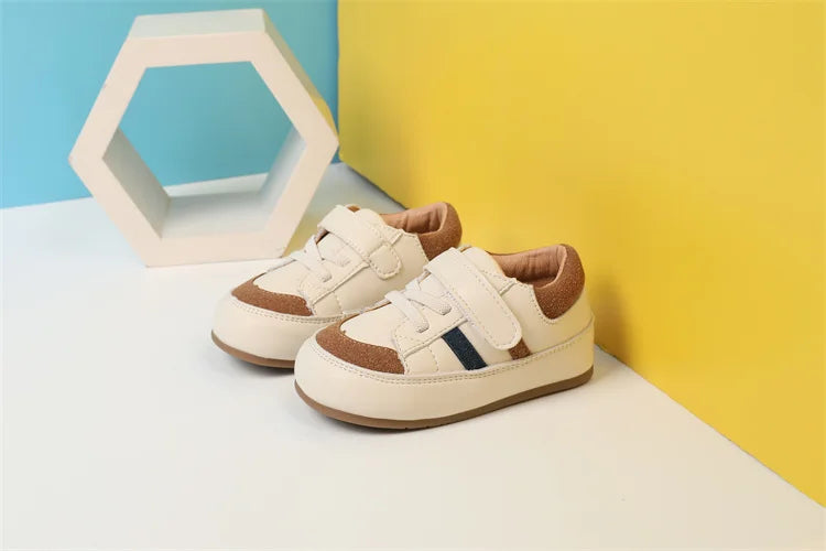 0-5 Years New Baby Shoes For Boy Leather Toddler Barefoot Shoes Soft Sole Outdoor Kids Tennis Fashion Little Girls Sneakers