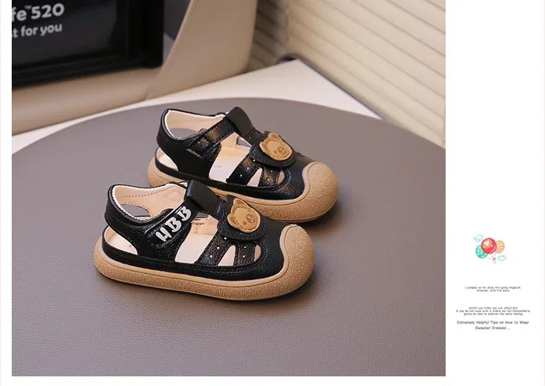Baby Beach Shoes Breathable Anti-Slip Soft Sole Comfortable First Walkers 2025 Summer New Sandals for Toddlers Sandals Bears