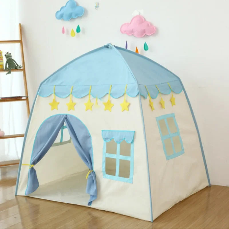 Portable Children's Tent Cute Wigwam Folding Kids Tents Tipi Baby Play House Large Girls Princess Castle Child Room Decor Gift