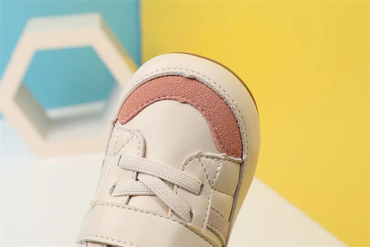 0-5 Years New Baby Shoes For Boy Leather Toddler Barefoot Shoes Soft Sole Outdoor Kids Tennis Fashion Little Girls Sneakers