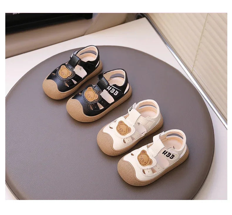 Baby Beach Shoes Breathable Anti-Slip Soft Sole Comfortable First Walkers 2025 Summer New Sandals for Toddlers Sandals Bears