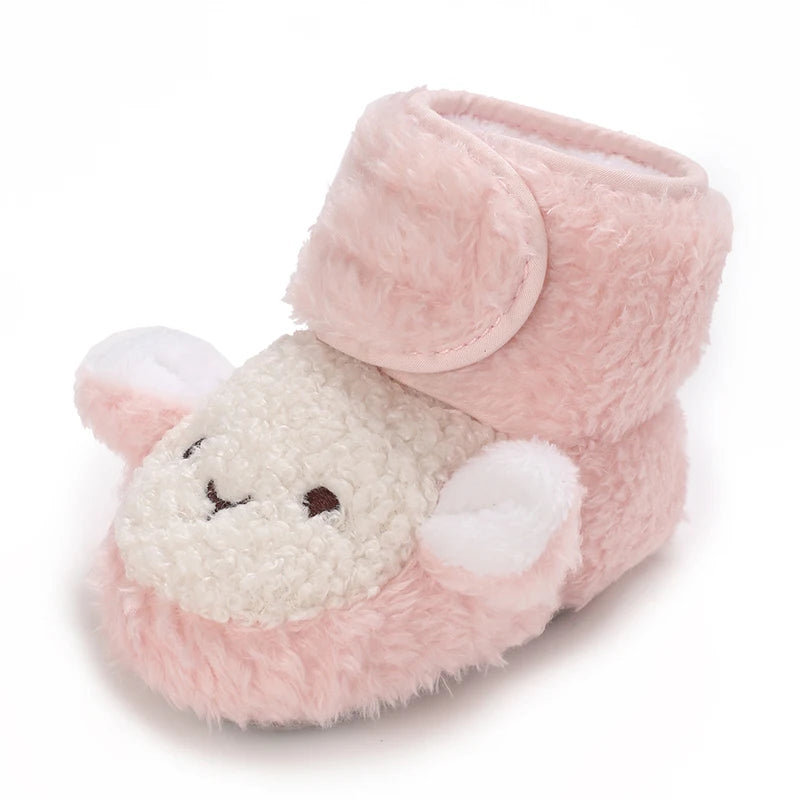 2025 New Baby Shoes 0-1 Year Old Baby Shoes Autumn and Winter Soft soled Sneakers 3-5 September Cotton Shoes for Boys and Girls