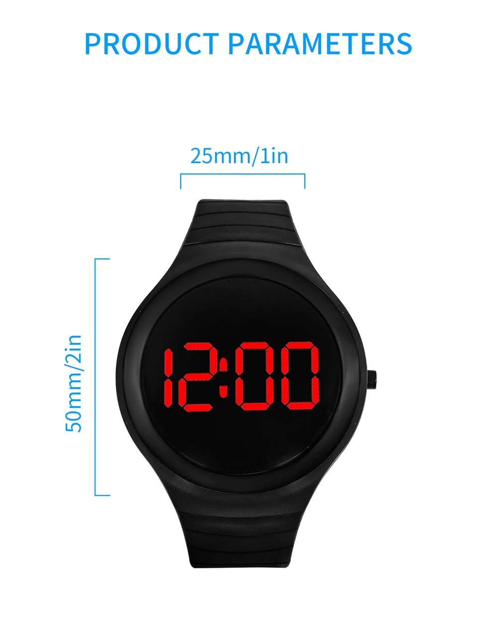 New Boys and Girls Sports Electronic Watch for Students Simple and Casual Round Watch Suitable for Daily Life