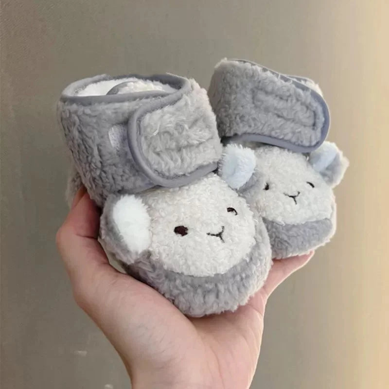 2025 New Baby Shoes 0-1 Year Old Baby Shoes Autumn and Winter Soft soled Sneakers 3-5 September Cotton Shoes for Boys and Girls