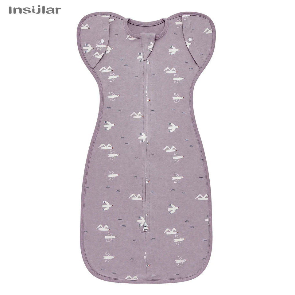 Newborn Baby Sleeping Bags Raised Hand Anti-shock Cotton Printed Sleepsacks Swaddle Blanket New Born Baby Items Baby Swaddle