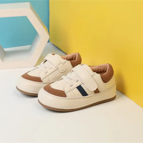 0-5 Years New Baby Shoes For Boy Leather Toddler Barefoot Shoes Soft Sole Outdoor Kids Tennis Fashion Little Girls Sneakers