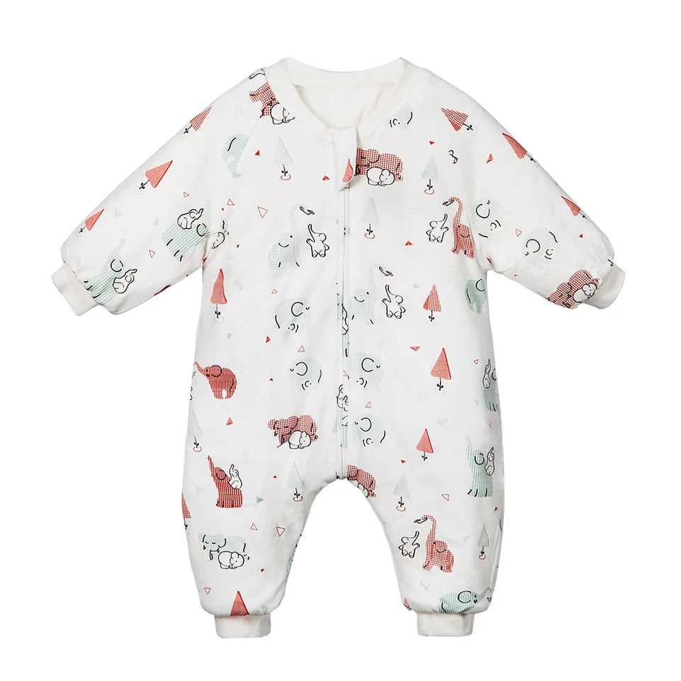 Baby Sleeping Bag Cute Girls Winter Warm Baby Sleepsack With Feet 1-4Years Kids Growth Blanket Sleepwear Children'S Sleeping Bag