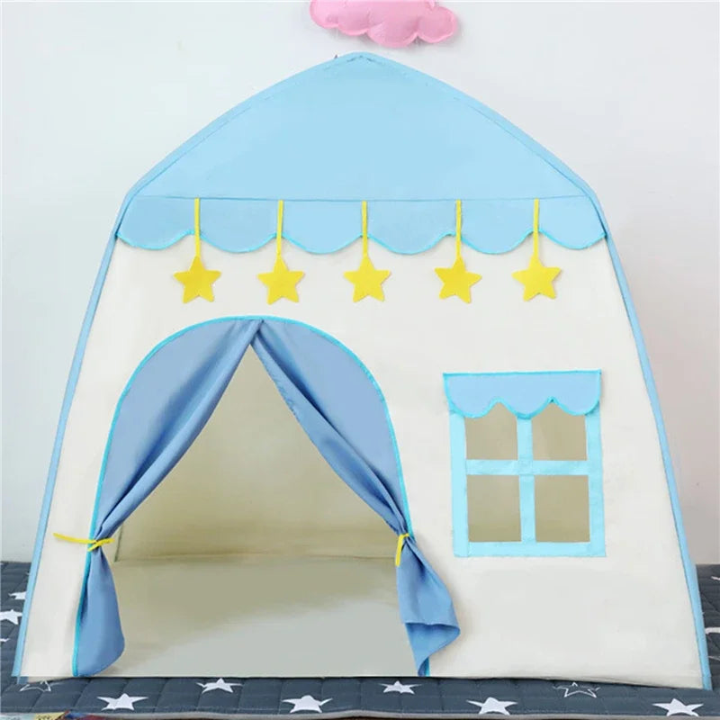 Portable Children's Tent Cute Wigwam Folding Kids Tents Tipi Baby Play House Large Girls Princess Castle Child Room Decor Gift