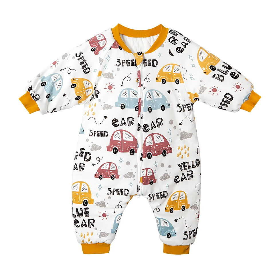 Baby Sleeping Bag Cute Girls Winter Warm Baby Sleepsack With Feet 1-4Years Kids Growth Blanket Sleepwear Children'S Sleeping Bag