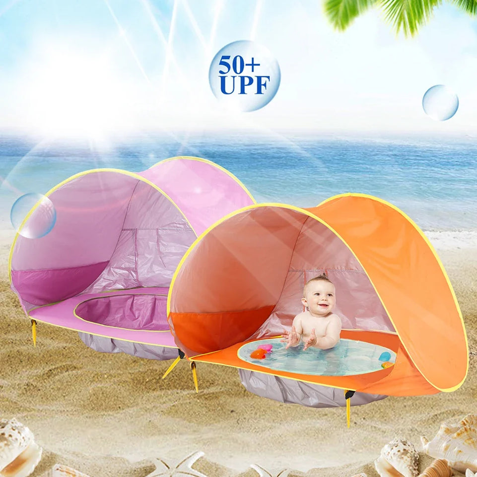 Baby Beach Tent Portable Shade Pool UV Protection Sun Shelter For Infant Outdoor Toys Child Swimming Pool Play House Tent Toys