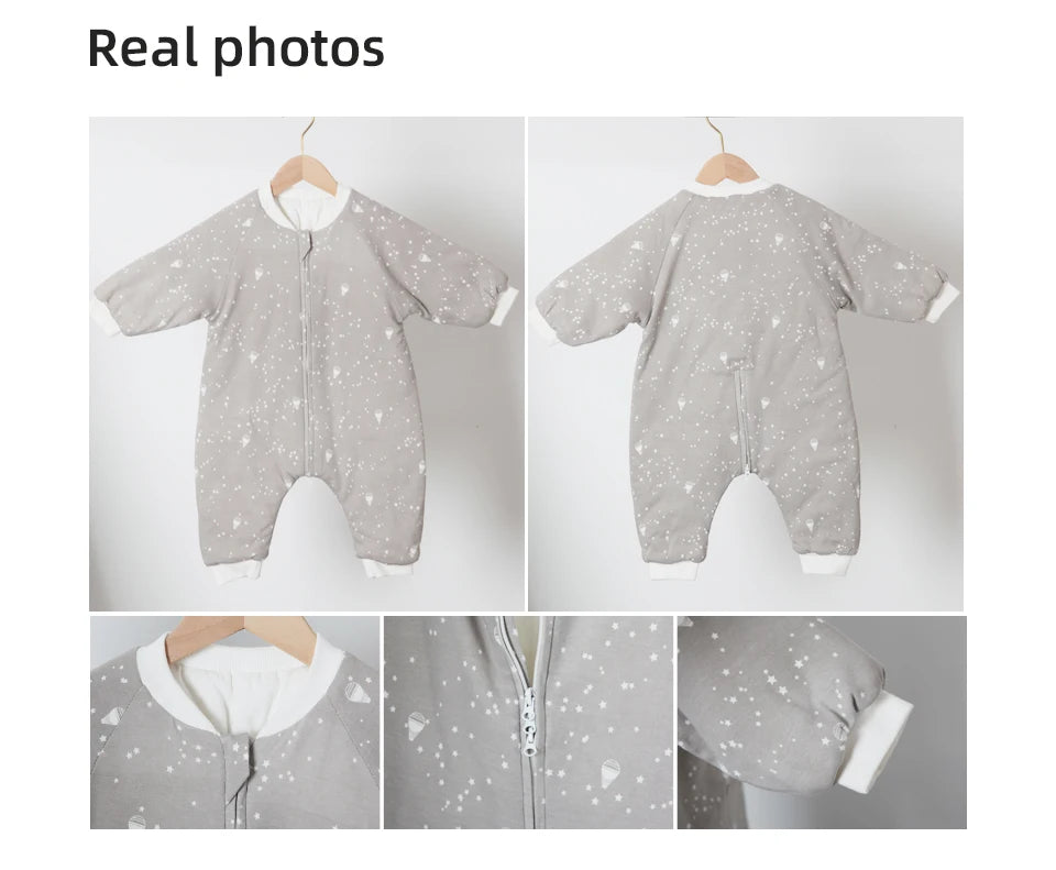 Baby Sleeping Bag Cute Girls Winter Warm Baby Sleepsack With Feet 1-4Years Kids Growth Blanket Sleepwear Children'S Sleeping Bag