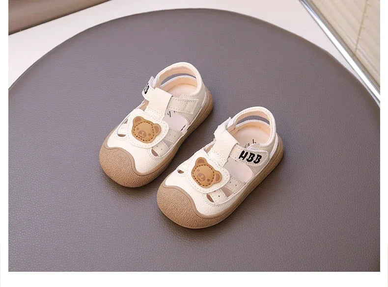 Baby Beach Shoes Breathable Anti-Slip Soft Sole Comfortable First Walkers 2025 Summer New Sandals for Toddlers Sandals Bears